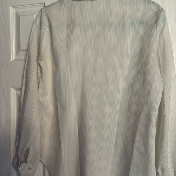 White Ruffled Blouse - Picture 2 of 5